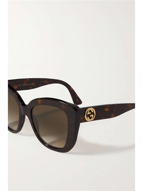 round tortoiseshell acetate optical sunglasses gucci|Gucci 53mm square sunglasses.